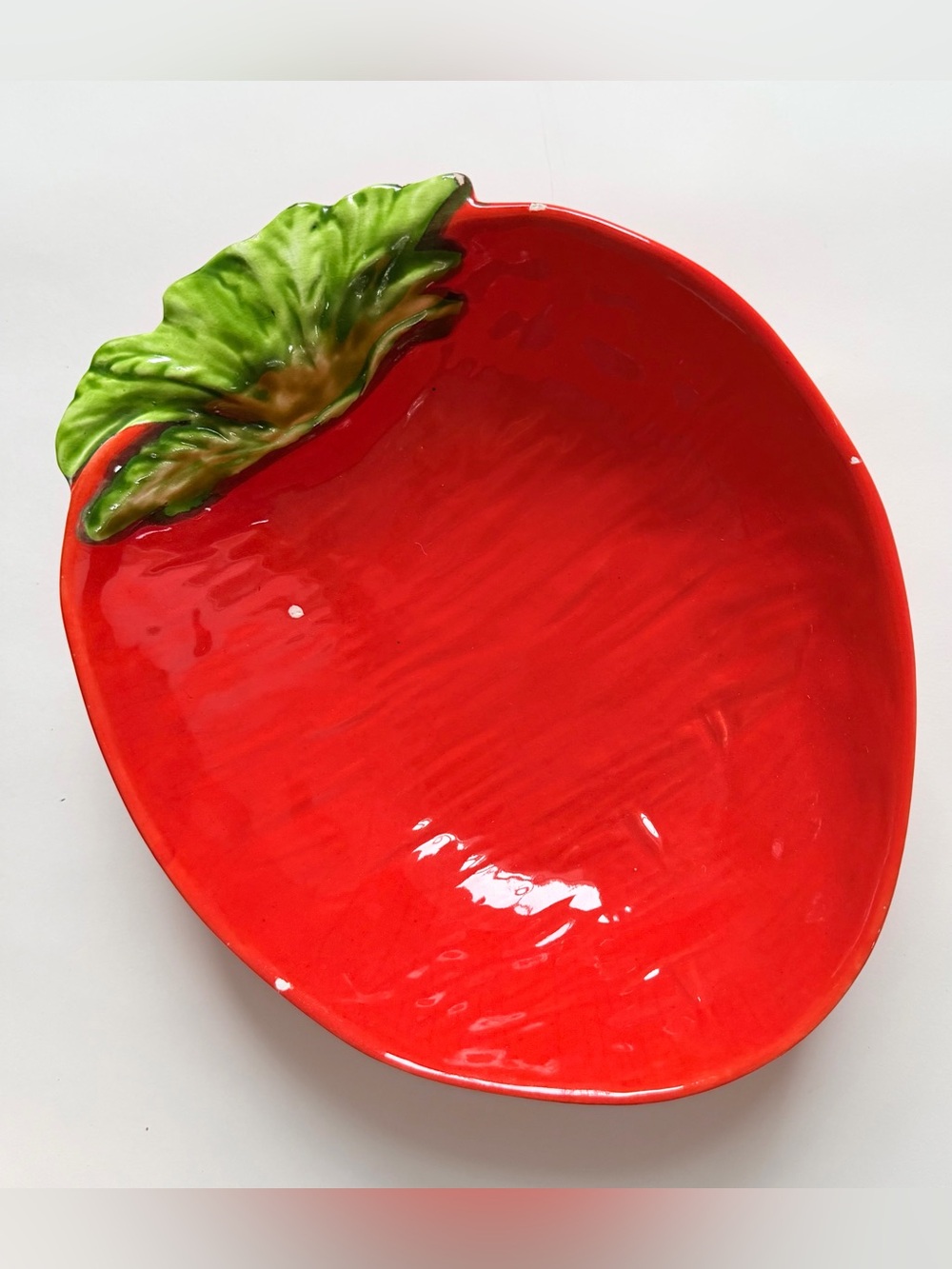 Vintage Vegetable Veggie Shaped Ceramic Dish Bowl Orange Turnip Radish Carrot
